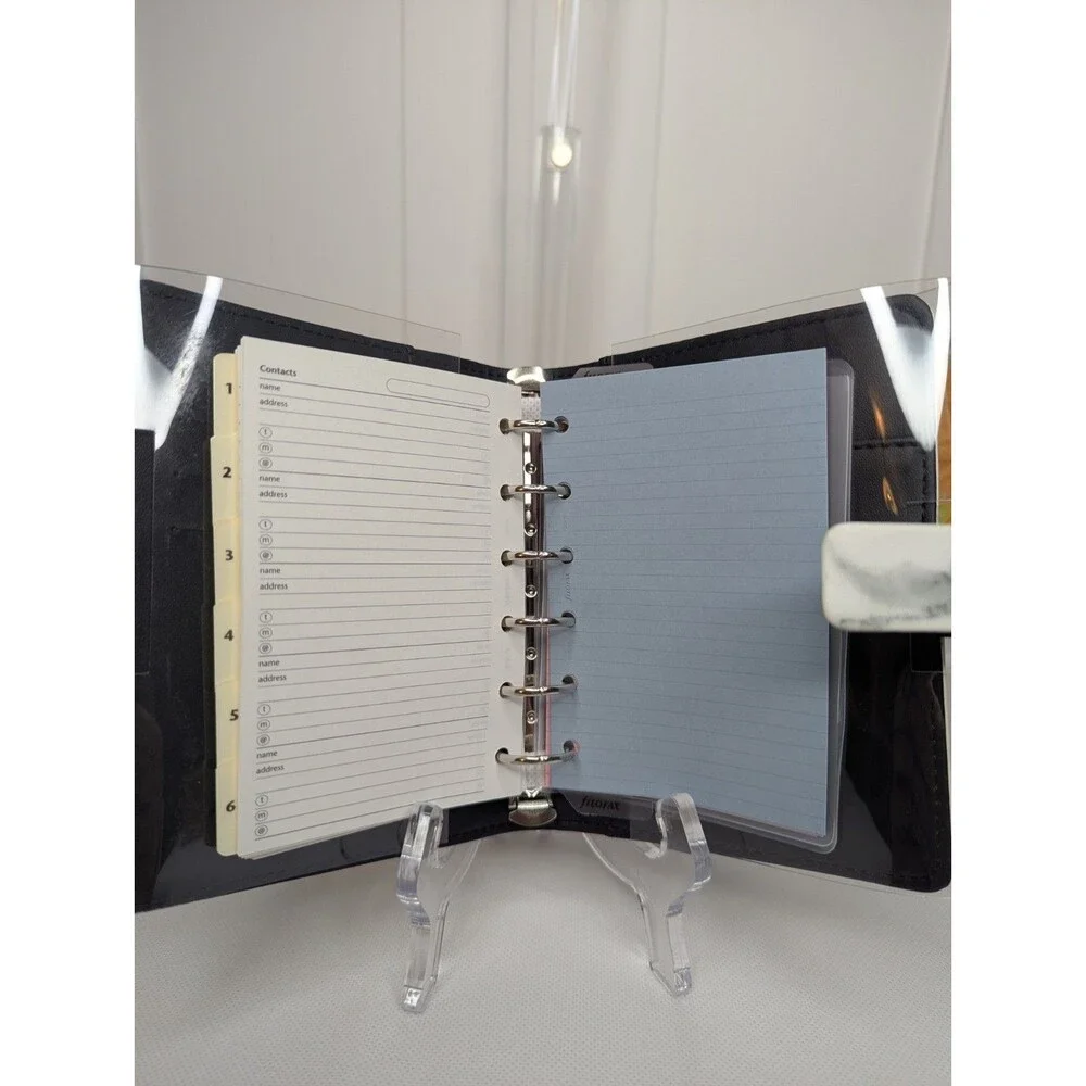 Filofax Pocket Patterns Organizer - Marble, White, Swirl, 2026 NWT